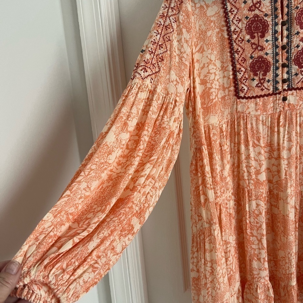 Anthropologie Claudia Embroidered Babydoll Tunic. Flowy. EUC! Size XS. - Picture 8 of 9